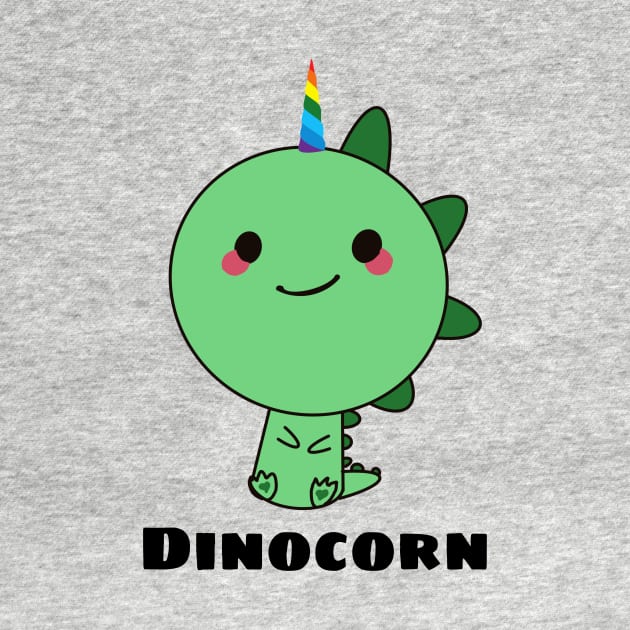 Dinocorn - Cute Dinosaur Pun by Allthingspunny